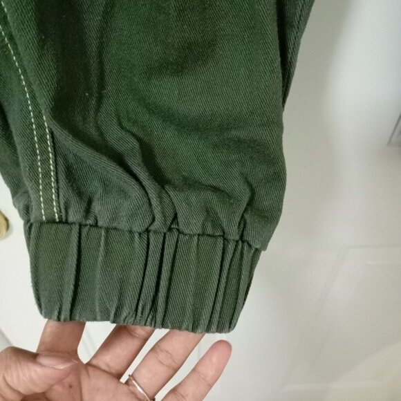 BDG Jogger Pants Green 100% Cotton With Pockets - Size 28 - Picture 5 of 12